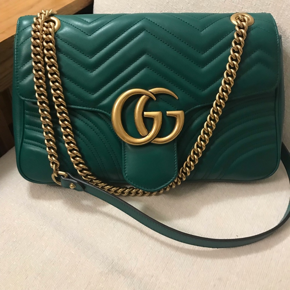 Authentic Gucci Medium Marmont Shoulder Flap Bag - Picture 1 of 8